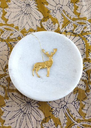 NORDIC.CHRISTMAS - Brass deer ornament