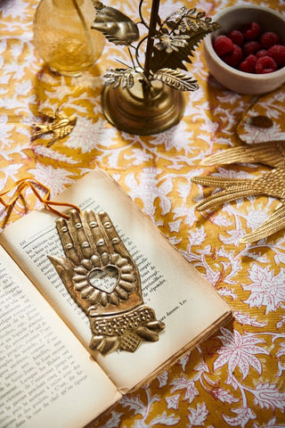 NORDIC.CHRISTMAS - Brass hamsa hand ornament
