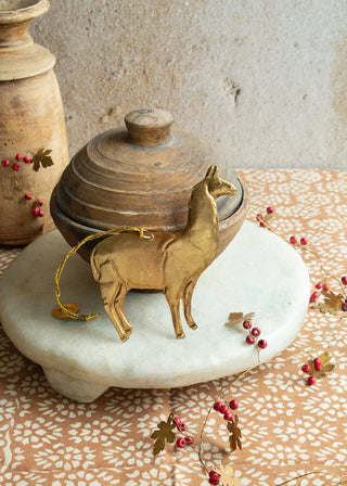NORDIC.CHRISTMAS - Brass lama ornament