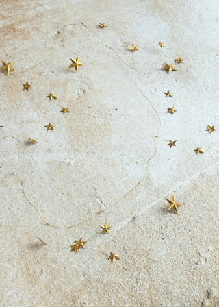 NORDIC.CHRISTMAS - Brass little stars garland