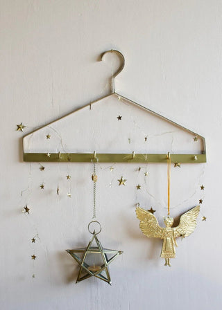 NORDIC.CHRISTMAS - Brass little stars garland