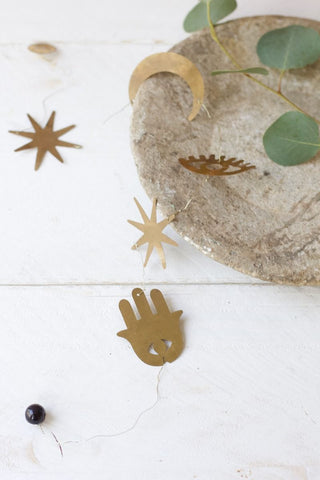 NORDIC.CHRISTMAS - DE WELDAAD - Brass lunar garland