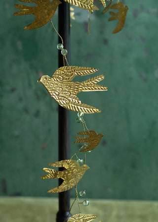 NORDIC.CHRISTMAS - Brass swallow garland
