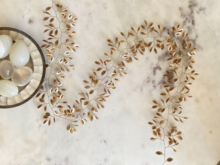 NORDIC.CHRISTMAS - Gold & champagne beads garland