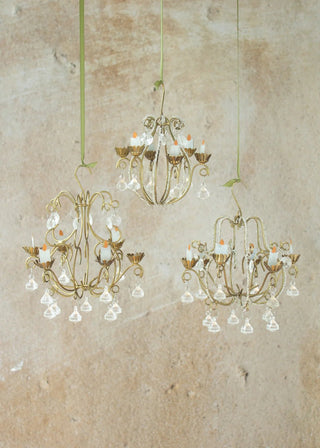 NORDIC.CHRISTMAS - Narrow chandelier with beads ornament