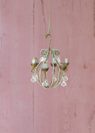 NORDIC.CHRISTMAS - Narrow chandelier with beads ornament