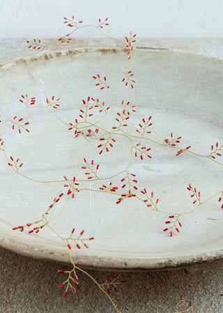 NORDIC.CHRISTMAS - Red beads Christmas garland
