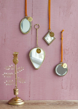 NORDIC.CHRISTMAS - Round mirror ornament