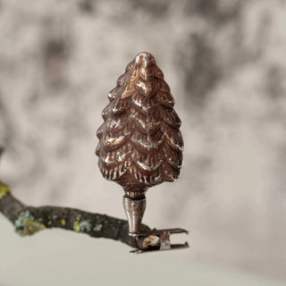 NORDIC.CHRISTMAS - Vintage glass Christmas tree with metal clip