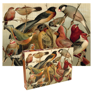 Scarlet Serenade Birds 500 piece Vintage Jigsaw Puzzle