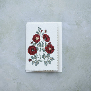 Gulab Sage - Block Printed Greeting Card