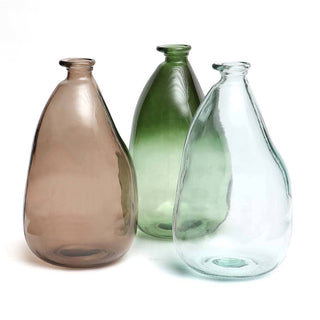 Blue Recycled Glass Vase