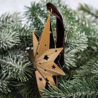 Golden 8-points Star Hanging Decoration