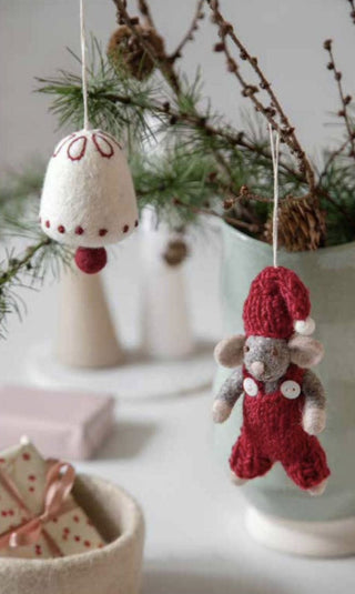 NORDIC.CHRISTMAS - Felt bell ornament