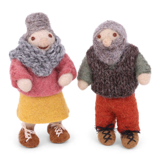NORDIC.CHRISTMAS - Felt Grandmother & Grandfather