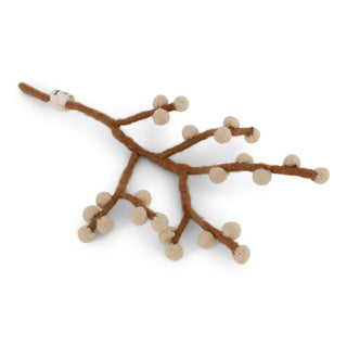 NORDIC.CHRISTMAS - Felt mini branch with beige berries
