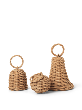 NORDIC.CHRISTMAS - Braided Bell Baubles - Set of 3