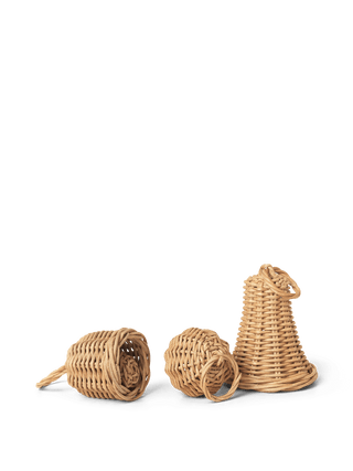 NORDIC.CHRISTMAS - Braided Bell Baubles - Set of 3