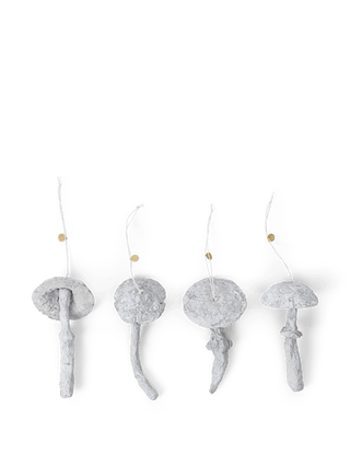 NORDIC.CHRISTMAS - Mushroom Ornaments - Set of 4