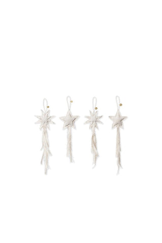 NORDIC.CHRISTMAS - Vela Star Ornaments, set of 4