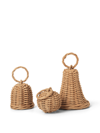 Braided Bell Baubles - Set of 3