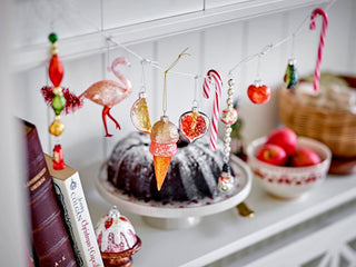 NORDIC.CHRISTMAS - Finka fruits glass ornaments, set of 5