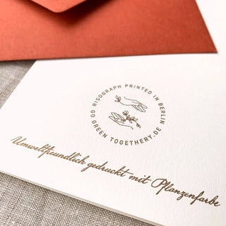 NORDIC.CHRISTMAS - Folding card/Typo/Merry Xmas/natural paper