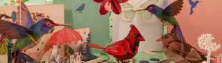 NORDIC.CHRISTMAS - Cardinal 3D decorative greeting card