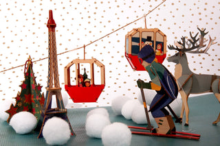 NORDIC.CHRISTMAS - Gondola 3D decorative greeting card