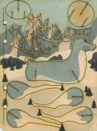 NORDIC.CHRISTMAS - Reindeer 3D deco greeting card