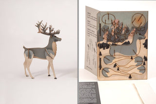 NORDIC.CHRISTMAS - Reindeer 3D deco greeting card