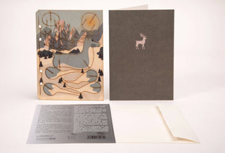 NORDIC.CHRISTMAS - Reindeer 3D deco greeting card