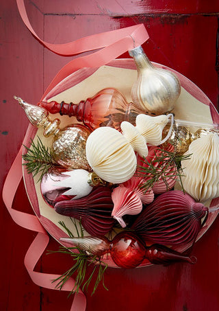 NORDIC.CHRISTMAS - Glass Icicle Bonbon Ruby