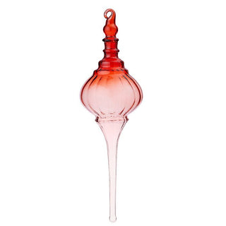 NORDIC.CHRISTMAS - Glass Icicle Dome Ruby