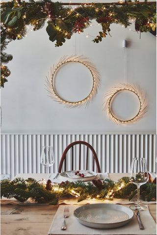 NORDIC.CHRISTMAS - Gold halo wreath