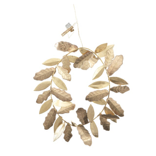 NORDIC.CHRISTMAS - Gold leaf wreath - 30 cm