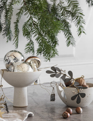 NORDIC.CHRISTMAS - Golden glass mushroom
