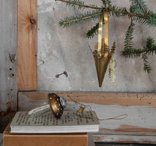 NORDIC.CHRISTMAS - Golden glass mushroom