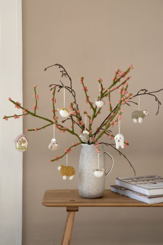 NORDIC.CHRISTMAS - Felt branch with Rose Berries