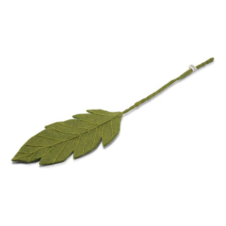 NORDIC.CHRISTMAS - Felt green big leaf