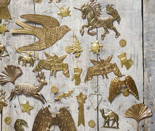 Brass Noel Angel ornament