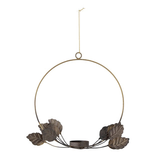 NORDIC.CHRISTMAS - Hanging metal votive wreath