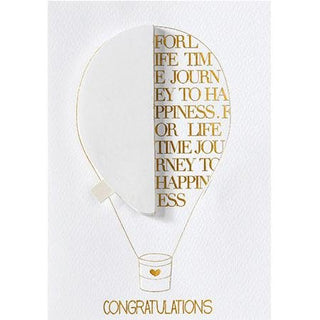 Honeycomb-wedding card. Congratulations.