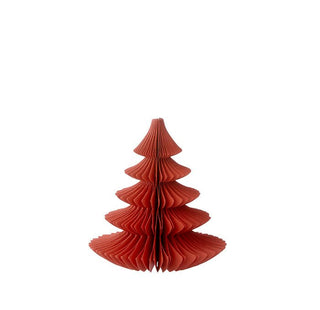 NORDIC.CHRISTMAS - Honeycomb Tree - Pine H16cm Ruby