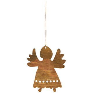 NORDIC.CHRISTMAS - Brass angel with wide wings ornament