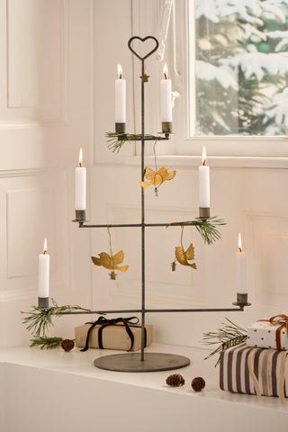 NORDIC.CHRISTMAS - Christmas tree stand with candle holders