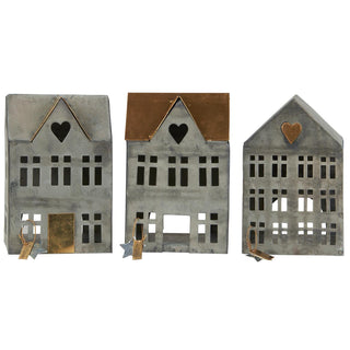 NORDIC.CHRISTMAS - Christmas village houses collection 01 - set of 3