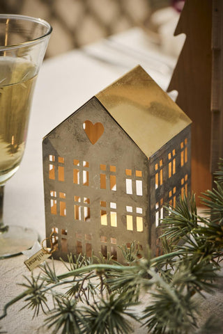 NORDIC.CHRISTMAS - Christmas village houses collection 02 - set of 3
