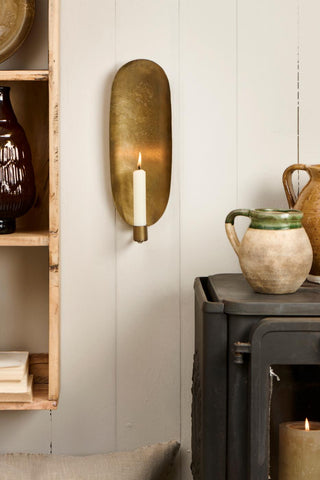 NORDIC.CHRISTMAS - Curved candle sconce
