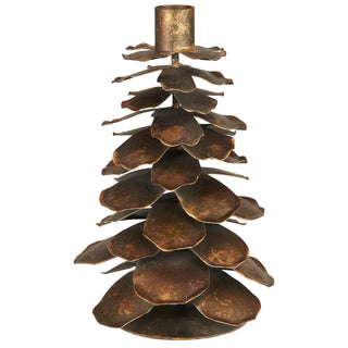 NORDIC.CHRISTMAS - Metal pinecone candle holder for 2.2 cm candles - medium
